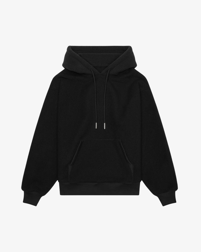 Core Polar Fleece Hoodie - Black