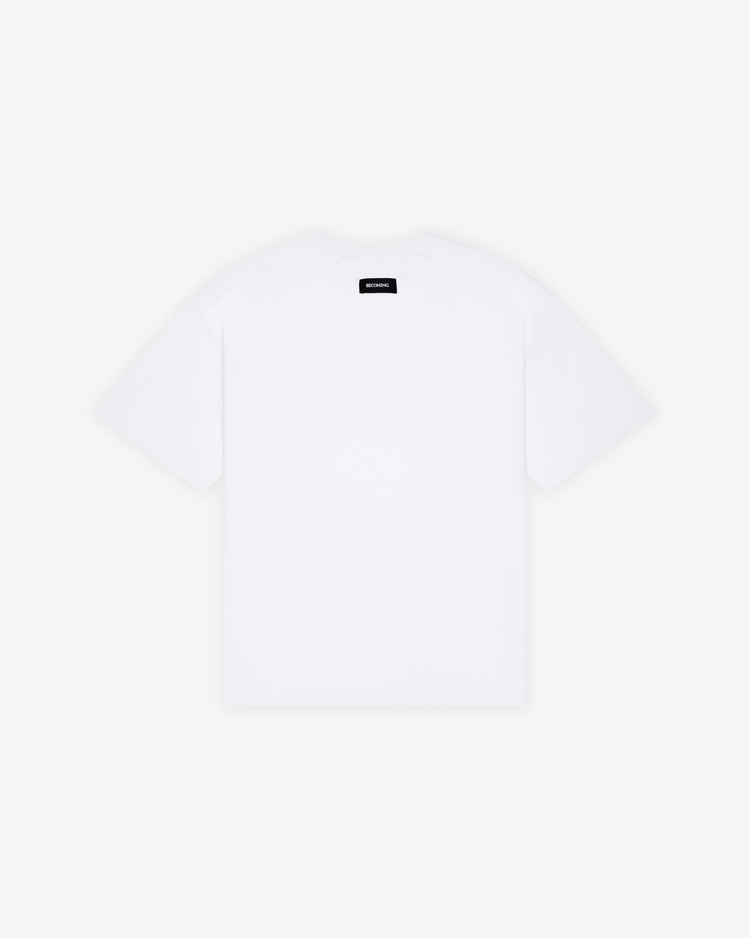 'Script' Logo Heavyweight Tee - Optical White