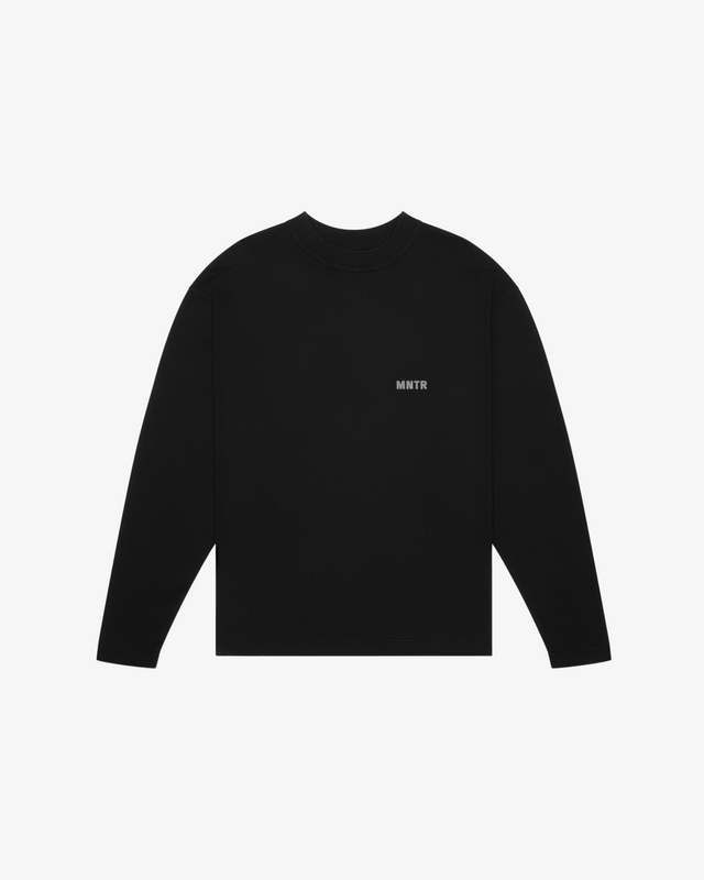 MNTR Long Sleeve Shirt - Black